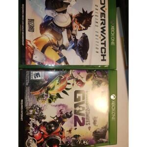 Xbox one Plants Vs Zombies and Overwatch origins